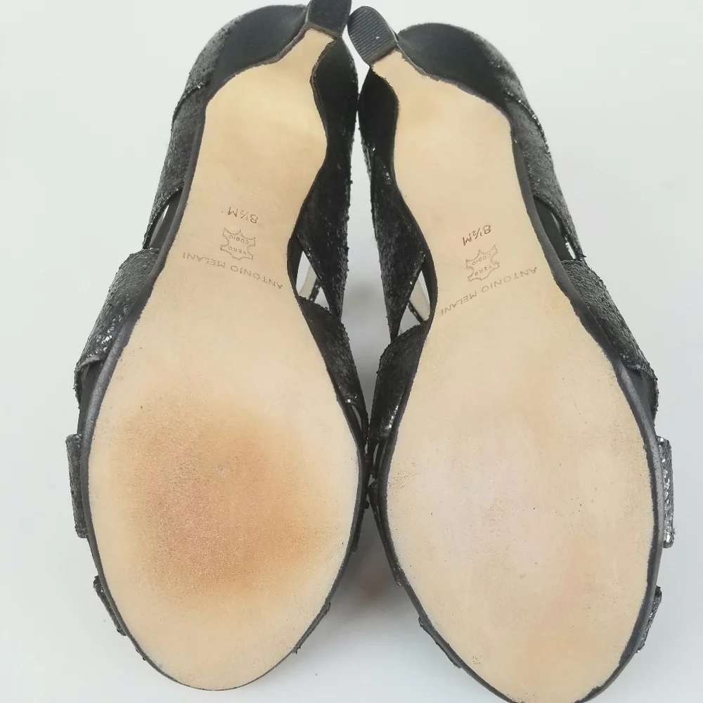 Antonio‎ Melani Black Slender Heel Size 8.5M